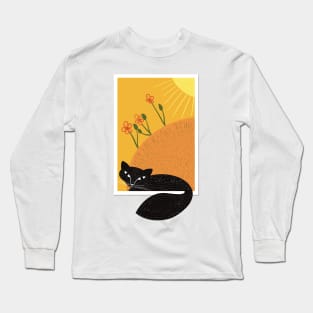 Black cat Long Sleeve T-Shirt